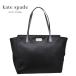  Kate Spade большая сумка KATE SPADE нейлон кожа ручная сумочка чёрный черный [WKRU3526][ outlet ][ бесплатная доставка ]