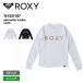  Roxy Junior длинный рукав Rush Guard MINI ARTSY FLORAL LOGO 2025 SPRING JP длинный рукав UV cut пляж серфинг бассейн морская вода . белый чёрный TLY251107 ROXY SUF
