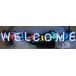  оригинал neon автограф стеклянный WELCOME белый × красочный интерьер оборудование орнамент led табличка american смешанные товары модный illumination выполненный под заказ возможность 
