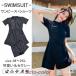  купальный костюм женский body type покрытие раздельный One-piece Rush Guard короткий рукав женщина женский верх и низ в комплекте шорты UV cut .... futoshi .. экспонирование запись .