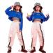  Kids танцевальный костюм hip-hop Kids Корея мода рубашка юбка выставить Jazz Dance ... Dance одежда hiphop постановка одежда stage костюм презентация 