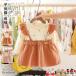 ребенок одежда девочка длинный рукав One-piece 2 цвет baby юбка Kids платье для торжеств повседневный костюм выставить накладывающийся надеты tops девочка младенец салон одежда 