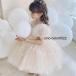  детское платье One-piece свадьба платье Kids Princess ребенок . Be младенец детская одежда девочка половина день рождения ребенок платье chu-ru мягкий короткий рукав 