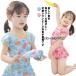  купальный костюм One-piece девочка Kids school купальный костюм внутренний брюки имеется симпатичный красочный колпак имеется женщина . путешествие горячие источники водные развлечения 