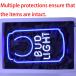  neon автограф TN112[bud light] жестяная банка NEON SIGN неоновая трубка, дисплей панель, Cafe, кофейня, реклама для табличка, Club и . приятный место и т.п. интерьер 13*7 дюймовый 
