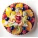  Mix fruit season. tart birthday cake 6 number 