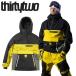 25-26 THIRTYTWO LIGHT ANORAK JACKET цвет :BLACK YELLOWsa-ti two жакет JKT мужской сноуборд сноуборд одежда * type .. старый модель 