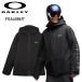 * 26-27 OAKLEY TIMBERLINE INSULATED JACKET PITCH BLACK WHITE Oacley сноуборд одежда мужской сноуборд жакет JKT