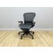  Herman Miller Aaron стул B модель стандартный локти есть подкачка сиденья есть офис стул HermanMiller черный б/у IO-883100B