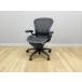  Herman Miller Aaron стул B модель стандартный подкачка сиденья есть AE111PWB локти есть офис стул HermanMiller черный б/у IO-883179B