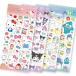  Sanrio прозрачный сладости наклейка все 4 вид Hello Kitty My Melody черный mi Pom Pom Purin Cinnamoroll наклейка замена наклейка . скрепление ro Kei Company 