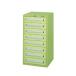  Sakae инструмент управление единица детали шкаф 8 уровень steel полки . и т.п. выдерживаемая нагрузка 50Kg ширина 450× глубина 450× высота 880mm зеленый KU-41C
