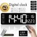 [ coupon .3680 jpy ] clock wall wall clock LED digital clock ornament desk large character large eyes ... clock . temperature / date display alarm count down remote control attaching 