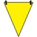  единица / треугольник флаг желтый одноцветный /372-60 / различные промтовары. бытовая техника прочее / p876123