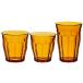 Duralex Made In France Picardie 18-Piece Glass Tumbler Drinking Set, Amber. Set includes (6 Units) 8-3/8 oz Tumblers; (6 Units) 10-3/8 oz Tu¹͢