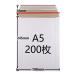 [200 шт. комплект ] толщина бумага конверт .. пачка клик post кошка pohs Yu-Mail me LUKA li рейс mail пакет пакет для курьерской доставки международный mail. конверт упаковка материал белый цвет A5 190*245+50mm 300g DVD
