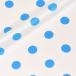  атлас ткань teto long замша (743) полька-дот маленький белый / голубой 10Ae08_
