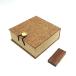 LONMAX Walnut Wood USB Flash Drives 16GB with Cloth Gift Box USB Flash Disk for Gift (16GB, Walnut+Linen)