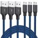 Micro USB֥롢3Pack 10FT Android Charger Cable Long Nylon Braided Sync and Fast Charging Cord Compatible with Samsung Galaxy S7 S6 Edge