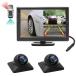 OBEST 5 -inch monitor back camera set side / freon do camera AHD technology adoption front camera regular mirror image switch super super a little over night vision function side . angle 