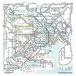  Tokyo Cart графика металлический дорога линия map носовой платок столичная зона японский язык RHSJ