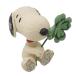 PEANUTS JIM SHORE mini figure Snoopy Holding Clover figure Mini Jim shoa interior ornament clover four . leaf SNOOPY stylish lovely gift 