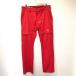  сделано в Японии * (^w^)b RUSSELUNO russell no Golf брюки кромка Zip выше casual спорт тонкий легкий красный вышивка мужской размер S /Y10497dd
