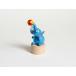 DETOA Wooden Push Up Toy Blue Elephant. no.14321 