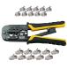 ¹͢ʡ Klein Tools VDV226-817 Modular Installation Kit, Ratcheting Crimper/Stripper, RJ11/RJ45 Plugs, CAT5e Connector, for Voice/Data/Video