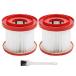 ¹͢ʡ 49-90-1900 Wet/Dry Filter Kit Replacement Compatible with Milwaukee Cordless Vacuum (Pack of 2)