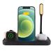 Wireless Charger,4 in 1 Wireless Charging Stand Qi Foldable 15W Fast Charging Dock for iPhone13/12/11 Pro Pro Max/SE/X/XS/8P,iwatch SE/6/5(¹͢)