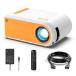[ параллель импортные товары ] Mini Projector for Outdoor Movies, KHQ Full HD Video Projector Support 1080P for iPhone, Portable Projector for Home Theater Use,