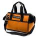 TOPXUAN Tool Bag, Heavy Duty Waterproof Orange Tool Organizer with Wide Mouth and Shoulder Strap for Power and Small Hand Tools, Ideal for Men, 13 Inc