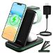 Wireless Charging Station,3 in 1 Fast Wireless Charger Stand Qi-Certified Foldable Charging Stand Dock for iPhone13/12/11/Pro/Max/X/XS, Ai(¹͢)