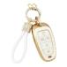 ¹͢ʡ PIFOOG Key Fob Cover for Hyundai with Keychain Bling Cute 5 Buttons Car Remote Keys Case Shell Full Covers for Hyundai Sonata Santa