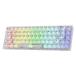 Redragon K631 PRO 65% 3-Mode Wireless RGB Gaming Keyboard, 68 Keys Compact Full-Transparent Mechanical Keyboard w/Hot-Swap Free-Mod PCB Socket, Transl