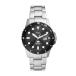 ¹͢ʡ Fossil Men's Blue Quartz Stainless Steel Three-Hand Watch, Color: Silver/Black Taper (Model: FS6032)