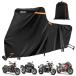 ¹͢ʡ Motorcycle Cover 420D Heavy Duty for Touring Models Harley Davidson Road King,Waterproof Outdoor Rain UV Dust Proof (1XL)