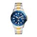 ¹͢ʡ Fossil Men's Blue Quartz Stainless Steel Three-Hand Watch, Color: Two Tone/Blue Taper (Model: FS6034)
