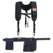 Perkins Builder Brothers Essential Tool Belt Set With Suspenders, Ideal for Framers, Carpenters and Contractors, Medium Size, Black