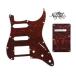 ¹͢ʡ ROZILO 11 Hole Red Tortoise Strat HSS Pickguard Guitar BackPlate Set For Fender US/Mexico Made Standard Stratocaster Guitar Part