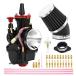¹͢ʡ PWK 21mm Carburetor Racing Carb Kits with Air Filter 10pcs Main Jets 10pcs Slow Pilot Jets Universal for 2T 4T Engine Dirt Bike