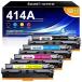 ¹͢ʡ 414A Toner Cartridges 4 Pack (with Chip) Replacement for HP 414A for Color Laserj Pro MFP M479fdw MFP M479fdn Color Laserj Enterprise