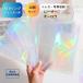  refill clear pocket trading card o-ro RussLee bA5 6 hole lifire Laser Rainbow one side pocket file binder - collect book Korea ..KPOP