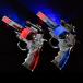  светится игрушка светится звук gun Mebius 6 шт. комплект светится игрушка игрушка . день лето праздник праздник подарок игрушка подарок игрушка gun металлический .