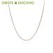 K18 маленький бобы цепь 45cm колье 18K 18 золотой 750 PG розовое золото аксессуары женский прекрасный товар * б/у товар 