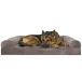 [ free shipping ]Furhaven Pet Bed for Dogs and Cats - Faux Fur and Velvet Sofa-Style Egg Cra
