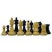 [ бесплатная доставка ]Staunton Castle Reproduction 1950 Dubrovnik 3.75" Vintage Ebony Chess Set