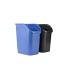 ̵Rubbermaid 9.4G Undercounter Wastebasket 2 Pack, Blue and Black for Dual St