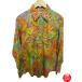  оригинал рубашка в ковбойском стиле ( постоянный ) [batik leaf ] [ Thai большой ] мужской женский сделано в Японии цветочный принт .... окраска Ueno Ame ширина камень . магазин бесплатная доставка 